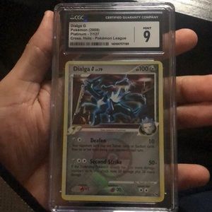 CGC GRADED: Pokemon TCG - Dialga G - 7/127 - Platinum - Reverse Holo. Mint 9